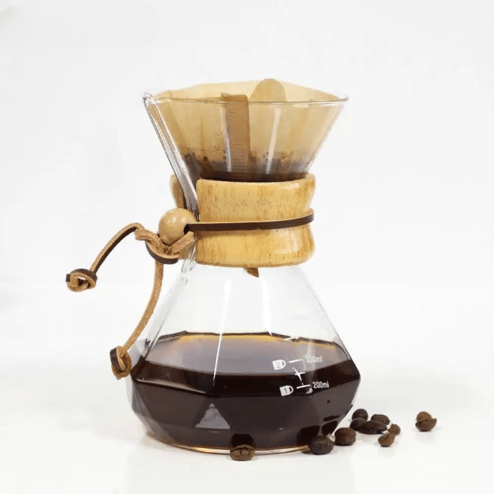 Cafetière Chemex en Verre Design Élégant 6 Tasses - vue 5
