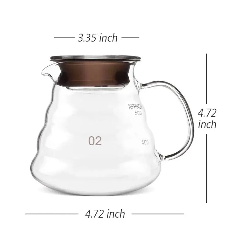 Carafe à Café en Verre Élégante 600ML - Design Moderne - vue 6
