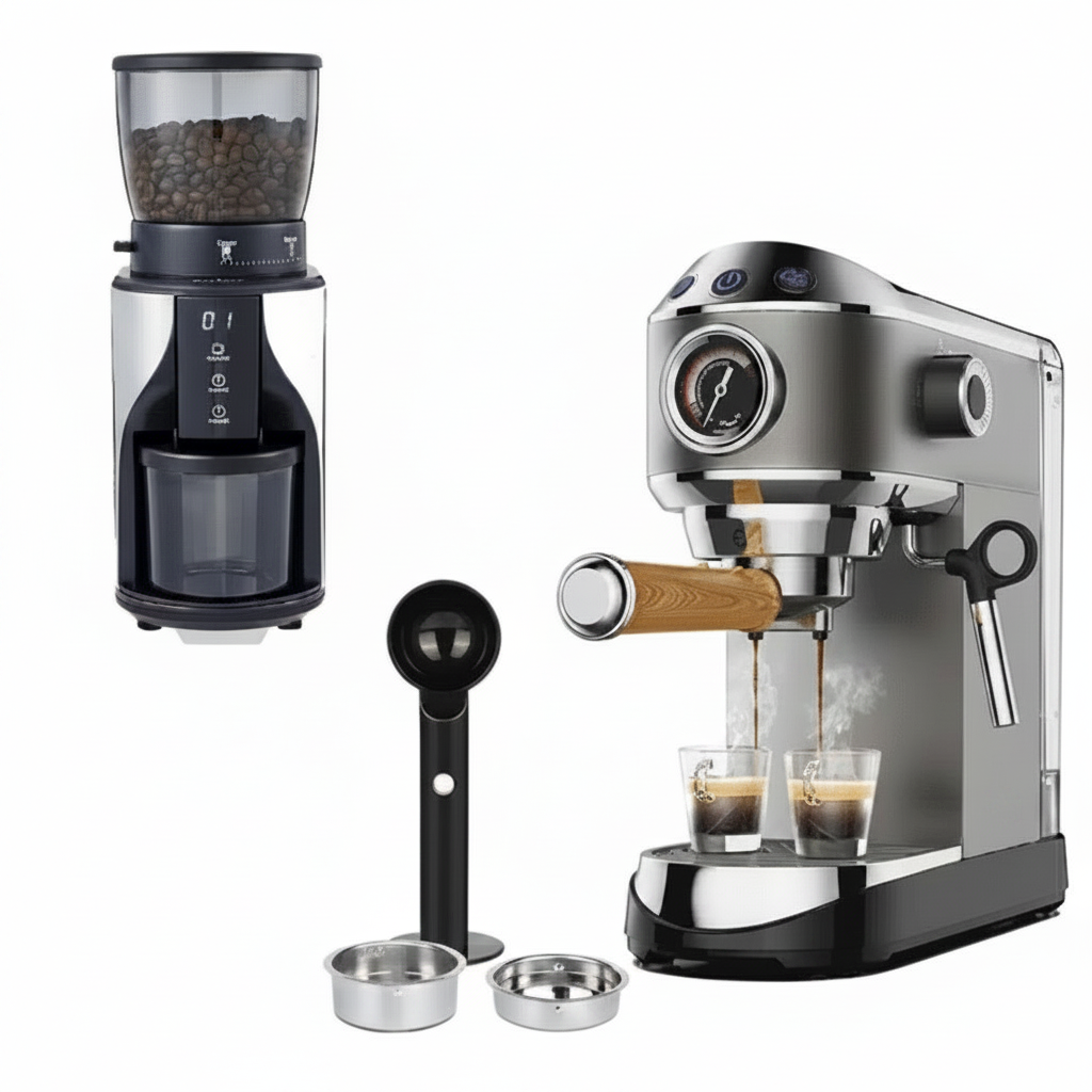 Machine à Café Barista Pro en Acier Inoxydable 20 Bars - vue 4
