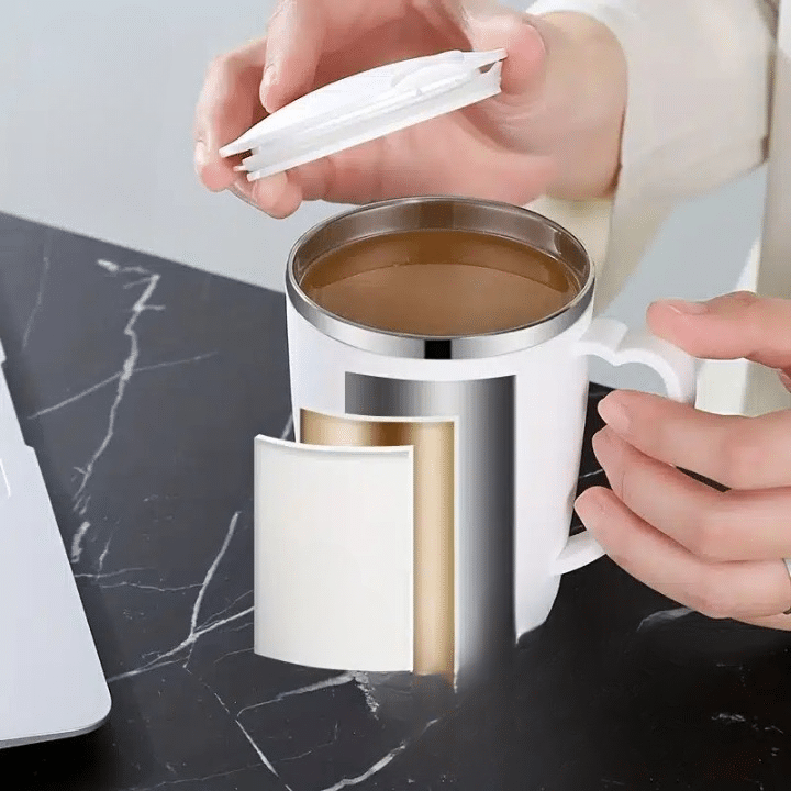 Mug Isotherme en Acier Inoxydable pour Café à Emporter 350ML - vue 6
