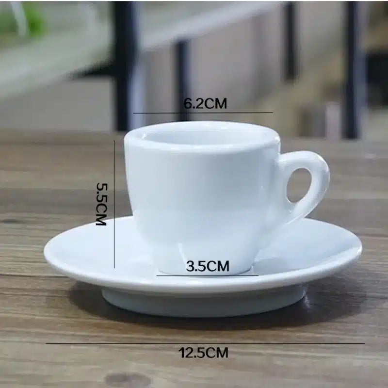 Tasse à Café Bistrot en Porcelaine Blanche Élégance Parisienne 250ML - vue 3
