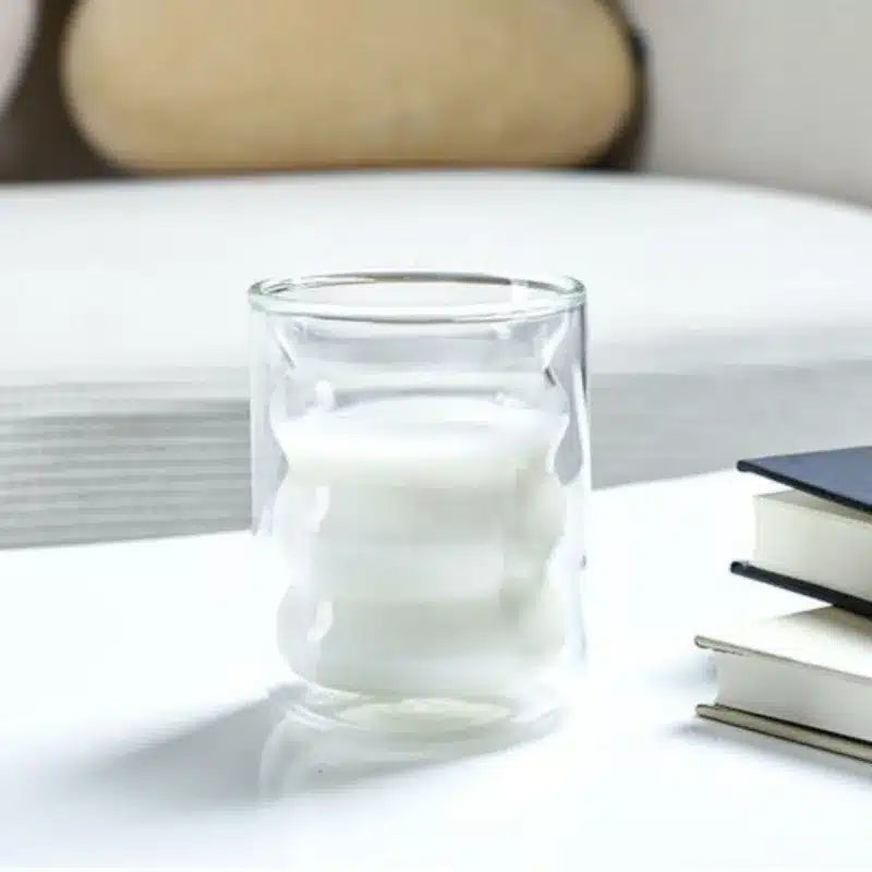 Verre à Café Double Paroi en Verre Isolant 250ML - vue 5