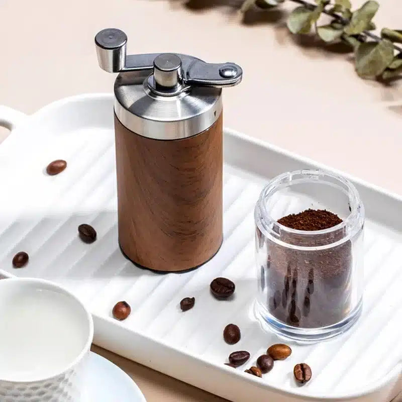 Moulin à Café Manuel en Bois Mécanisme en Céramique Finesse Réglable - vue 2