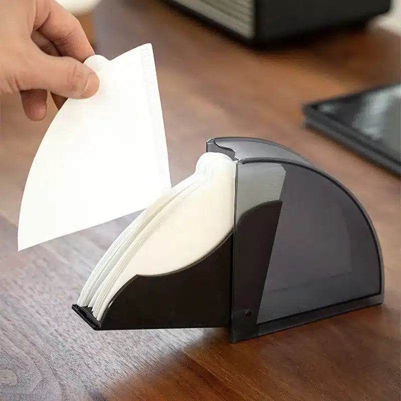 Porte-Filtre à Café en Plastique Durable avec Couvercle Rabattable - vue 1