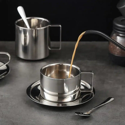 Tasse à Café en Acier Inoxydable 180ML - 200ML - 280ML - vue 3