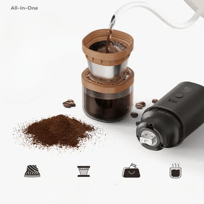 Goutteur de Café Portable en Acier Inoxydable Design Compact 300ML - vue 6