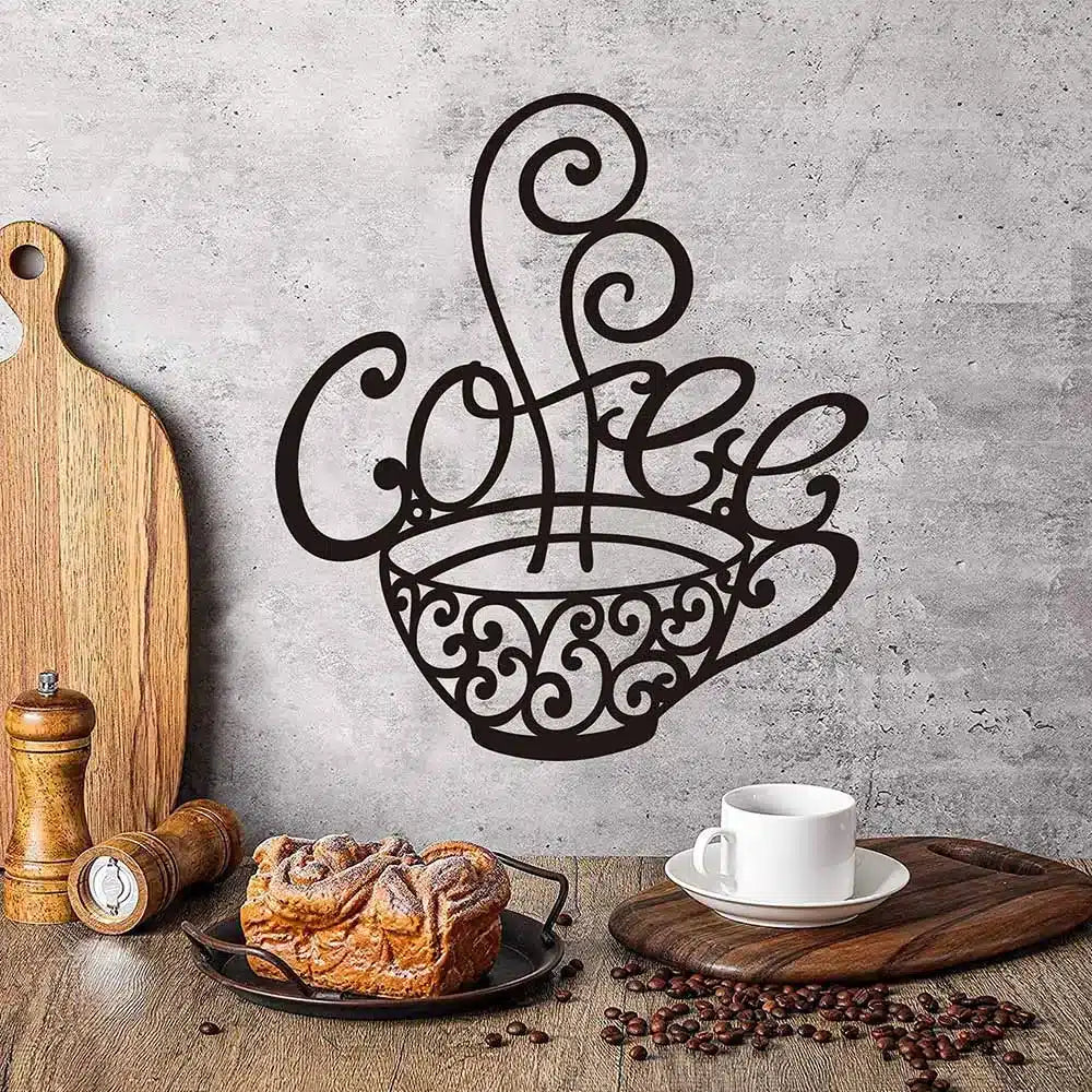Plaque d'Art Murale en Métal Élégante pour Espace Café 30x40CM - vue 4