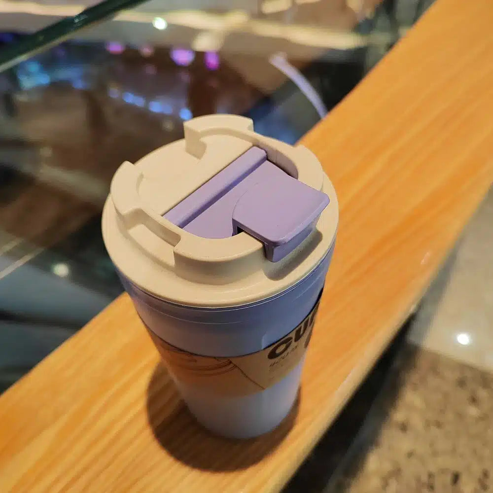 Tasse en Bambou Écologique avec Couvercle en Silicone 420ML - vue 4