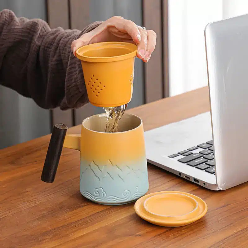 Tasse à Café Rétro en Céramique Élégante 250ML - vue 6