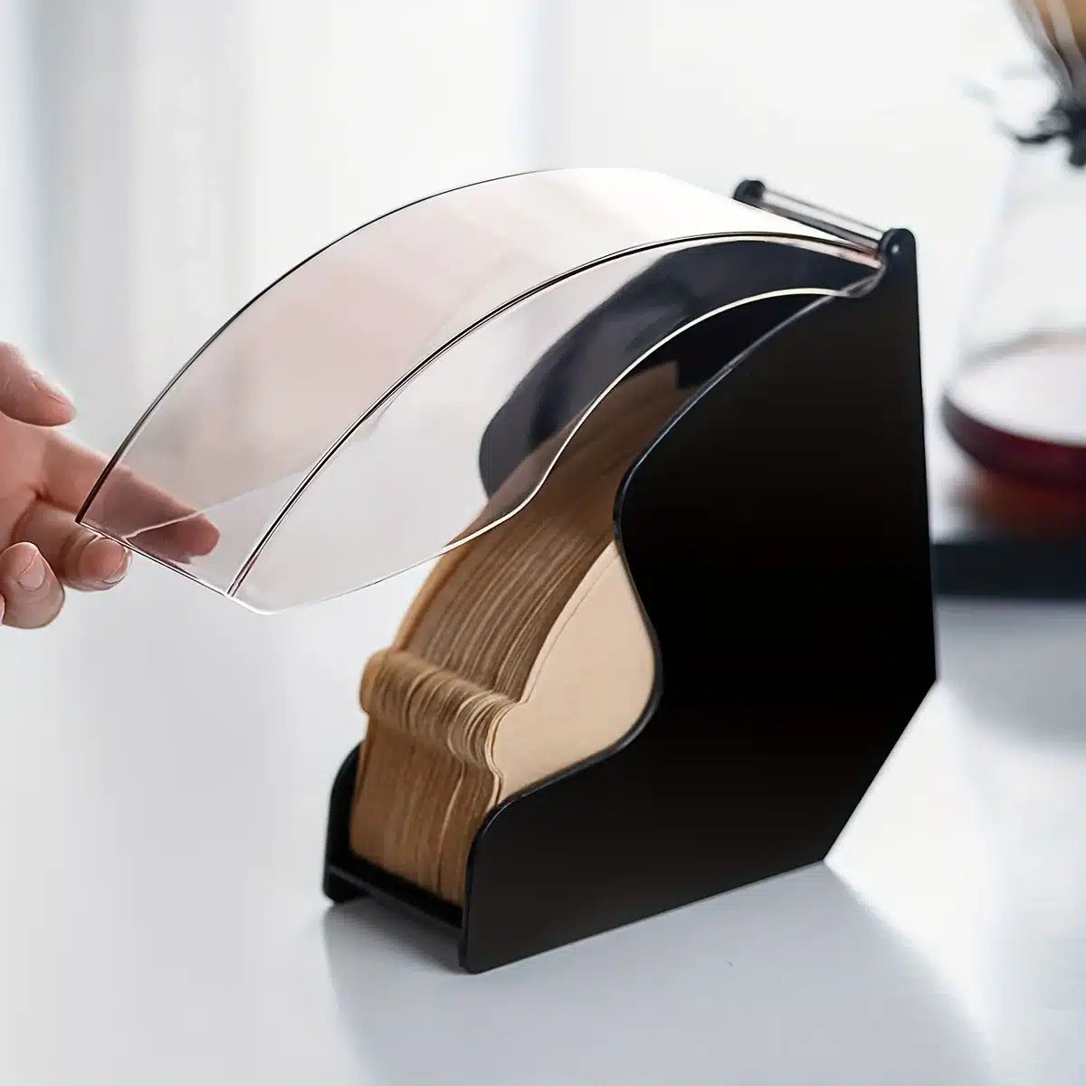 Porte-Filtre à Café en Plastique Durable avec Couvercle Rabattable - vue 4