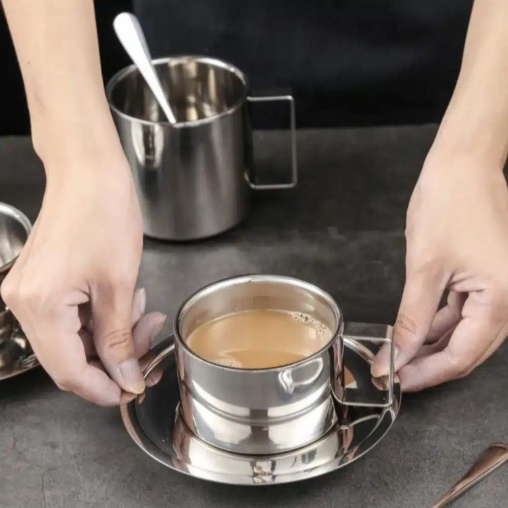 Tasse à Café en Acier Inoxydable 180ML - 200ML - 280ML - vue 2