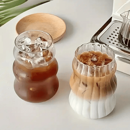 Verre à Latte en Verre Transparent Résistant à la Chaleur 300ML - vue 1