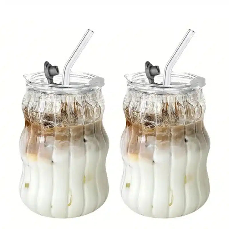 Verre à Latte en Verre Transparent Résistant à la Chaleur 300ML - vue 3