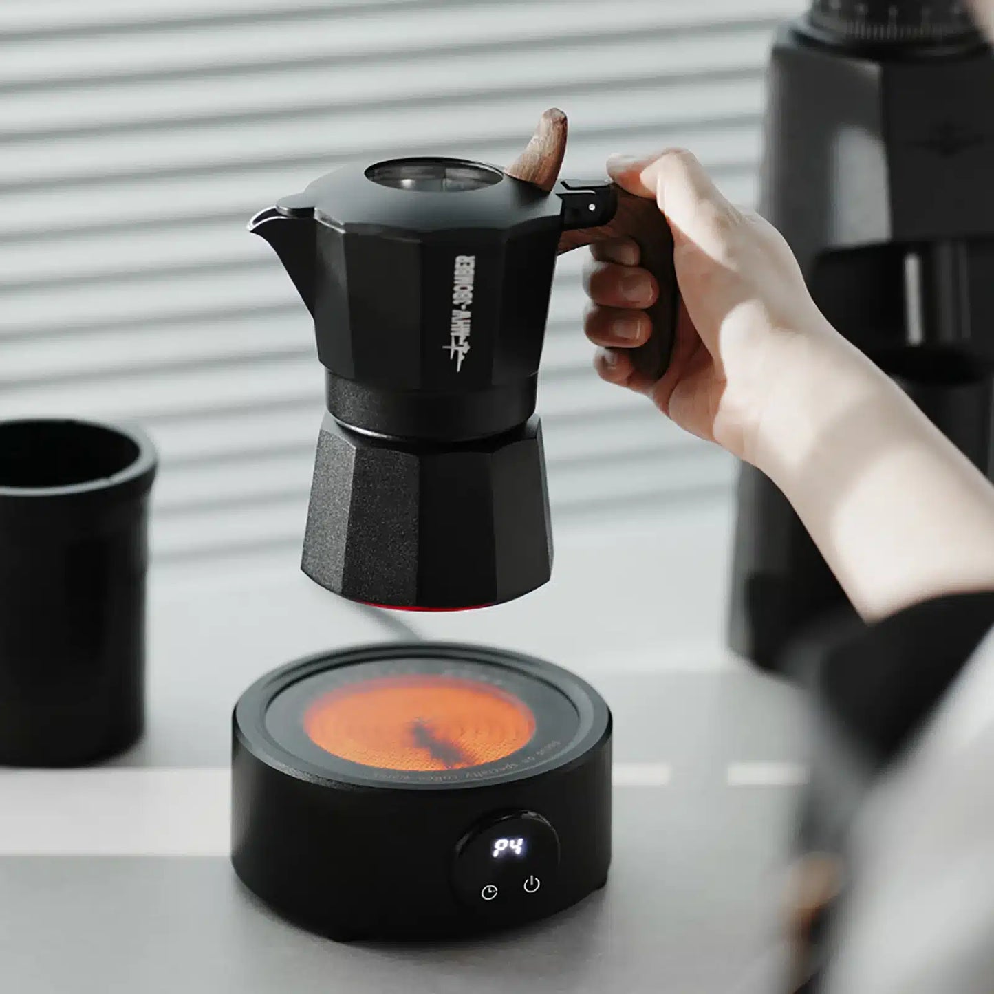 Mini Poêle Électrique à Café 800W - Chauffage Rapide et Uniforme - vue 3