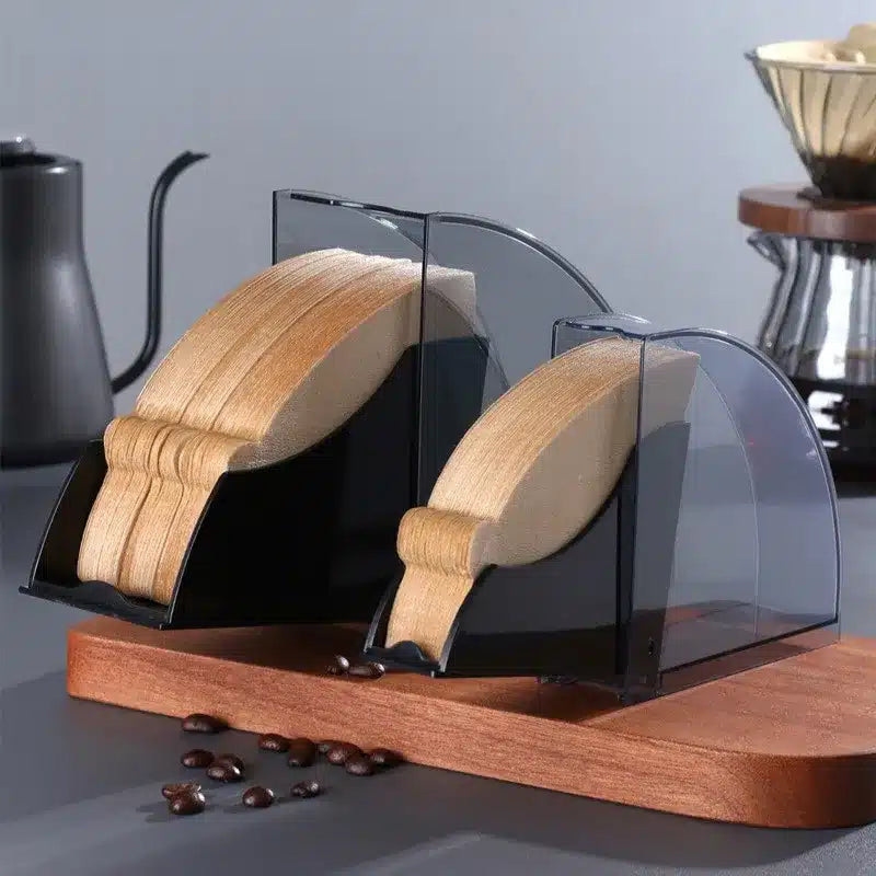 Porte-Filtre à Café en Plastique Durable avec Couvercle Rabattable - vue 2