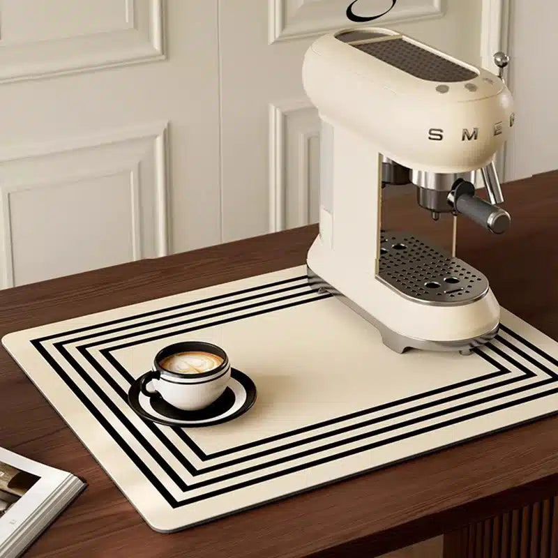 Tapis de Vidange Café en Silicone Haute Absorption 40x30CM - vue 1