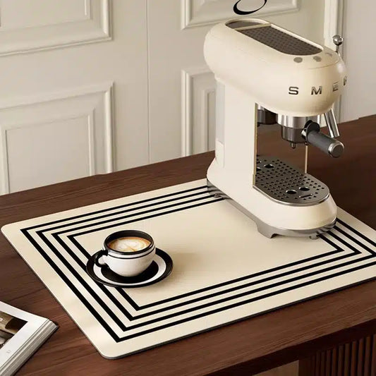 Tapis de Vidange Café en Silicone Haute Absorption 40x30CM - vue 1
