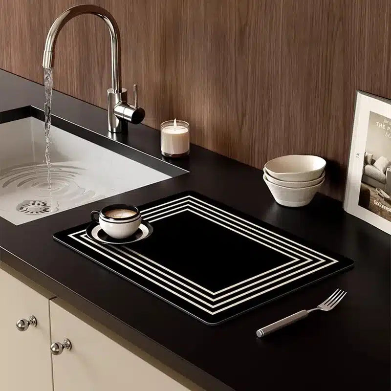 Tapis de Vidange Café en Silicone Haute Absorption 40x30CM - vue 6