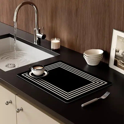 Tapis de Vidange Café en Silicone Haute Absorption 40x30CM - vue 6