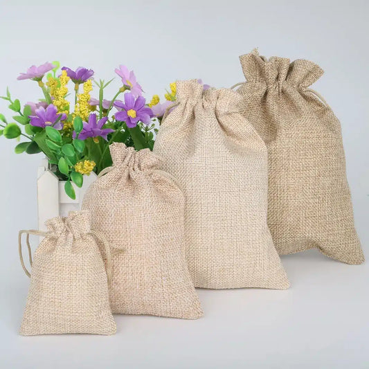 Sac en Toile de Jute Éco-Responsable pour Café et Cadeaux 25x30CM - vue 2