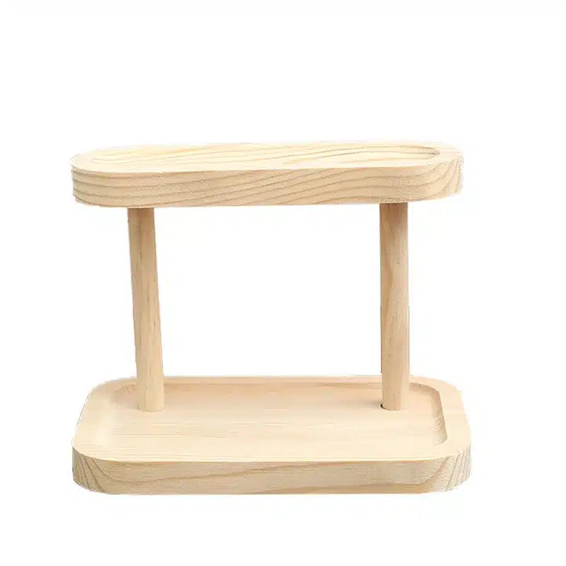 Support de Rangement en Bois pour Café et Accessoires Double Couche - vue 5