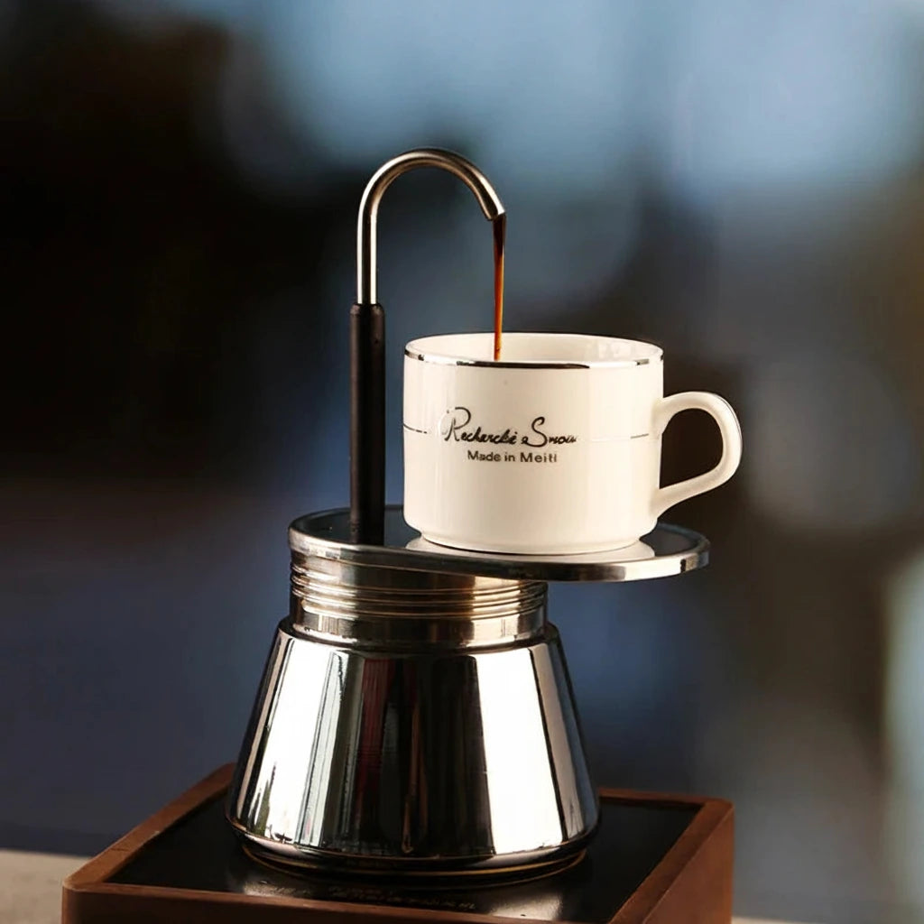 Moka Espresso en Acier Inoxydable 50ML et 200ML - vue 1
