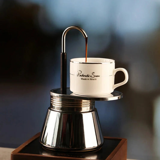 Moka Espresso en Acier Inoxydable 50ML et 200ML - vue 1