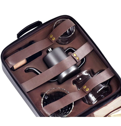 Coffret de Café de Luxe avec Broyeur et Marmite à Infusion
