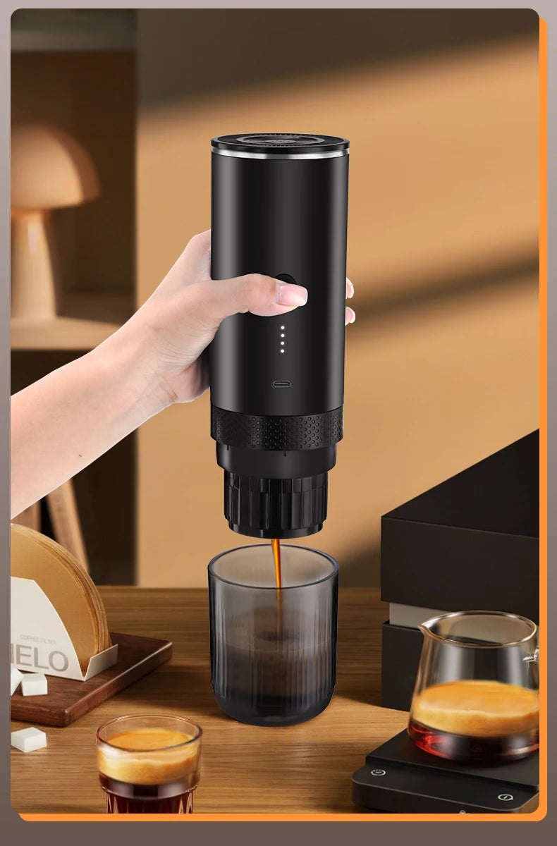 Machine à Café Portable Électrique 20 Bars - Compatible Capsules et Poudre - vue 8