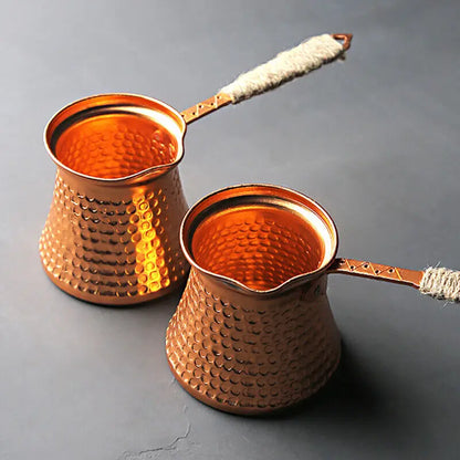 Pot à Café Turc en Cuivre Antique 400ML - vue 4