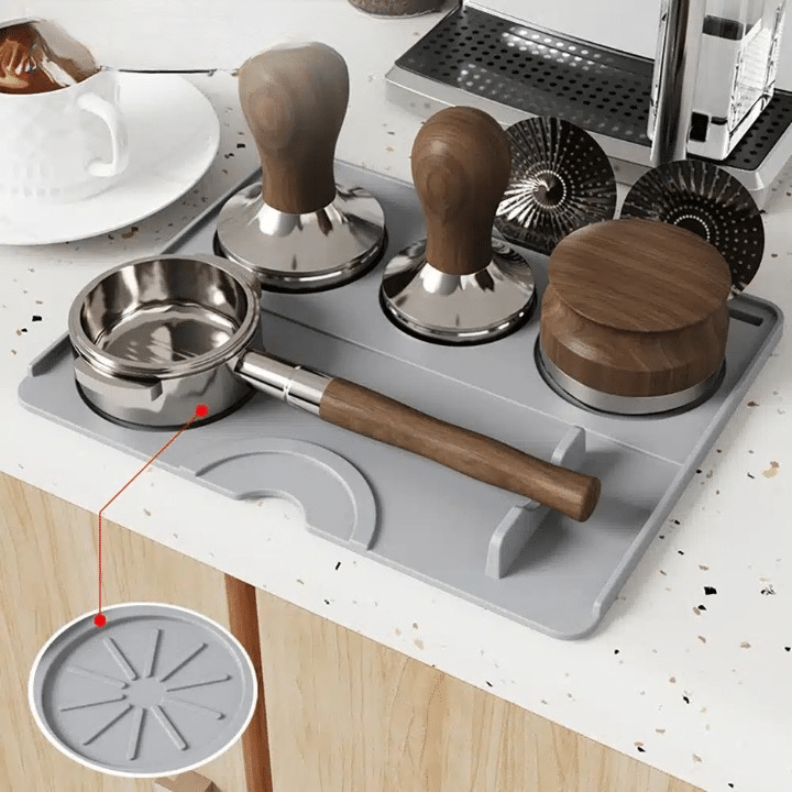 Tapis en Silicone Antidérapant pour Barista - Accessoire Café Essentiel - vue 1