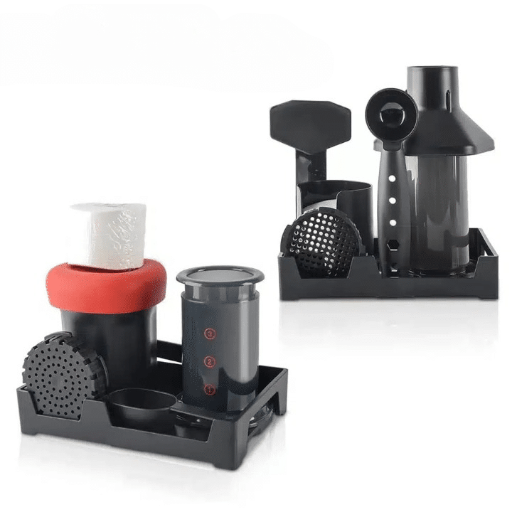 Support de Rangement Aeropress en Bois avec Poignée Pratique - vue 4