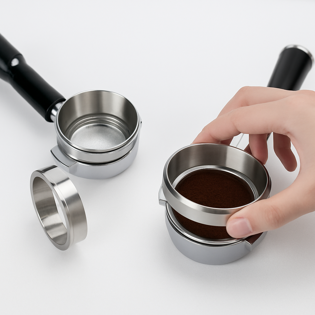 Anneau de Dosage en Acier Inoxydable pour Café Précis 58MM - vue 7