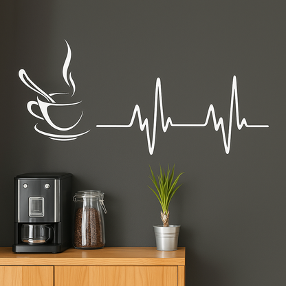 Autocollant Mural Café Design Moderne Inspirant 30x50CM - vue 1