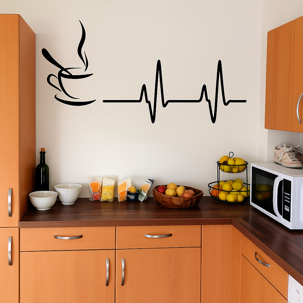 Autocollant Mural Café Design Moderne Inspirant 30x50CM - vue 2