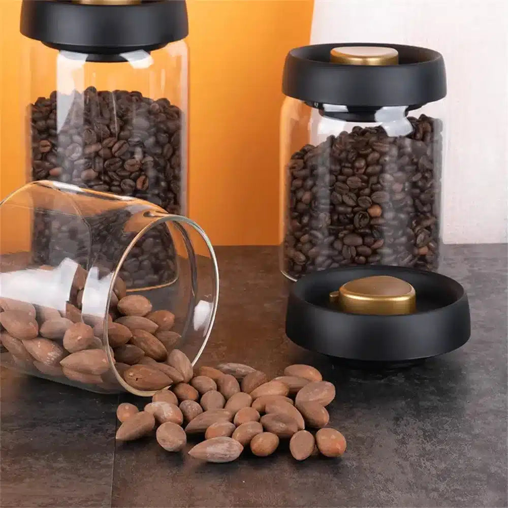 Boîte à Café Hermétique en Verre Transparent 500G - vue 3