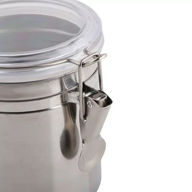 Boîte Hermétique en Acier Inoxydable pour Café et Aliments Secs 1L - vue 2