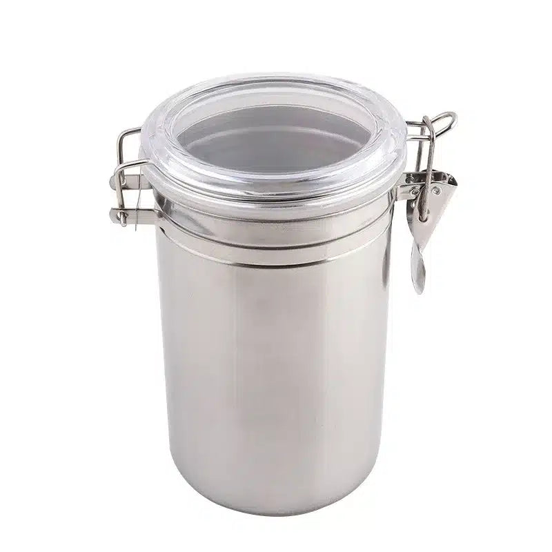 Boîte Hermétique en Acier Inoxydable pour Café et Aliments Secs 1L - vue 4