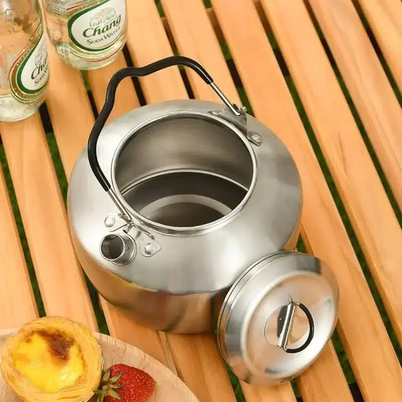 Bouilloire en Acier Inoxydable Pratique pour Pique-Nique 1.5L - vue 4