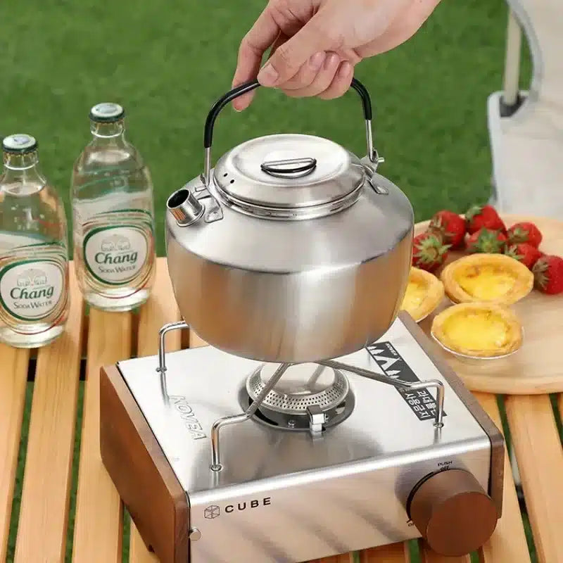 Bouilloire en Acier Inoxydable Pratique pour Pique-Nique 1.5L - vue 6