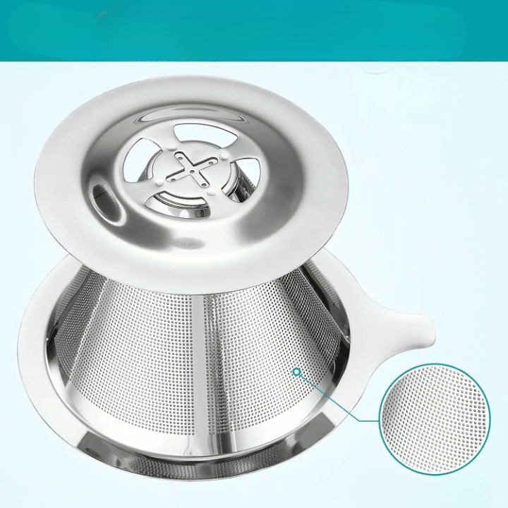 Café Filtre V60 en Acier Inoxydable Écologique et Durable - vue 4