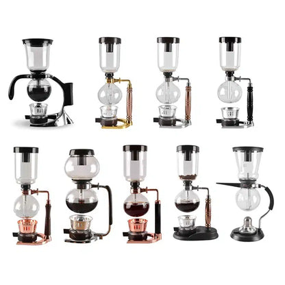 Cafetière à Siphon Moderne en Verre 380ML - 600ML - vue 4