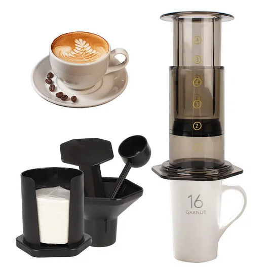 Cafetière Aeropress Portable en Plastique avec Filtre 300-400ML - vue 1