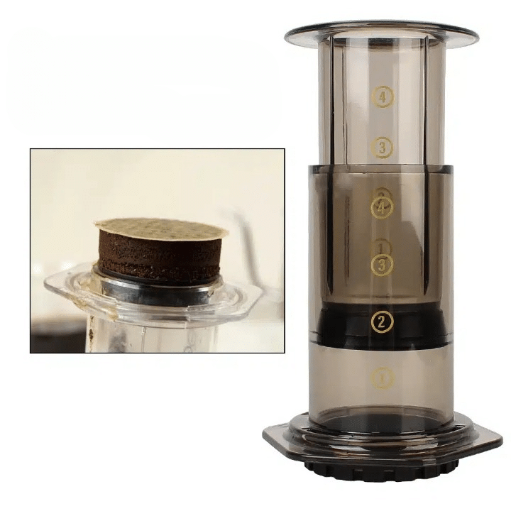 Cafetière Aeropress Portable en Plastique avec Filtre 300-400ML - vue 6