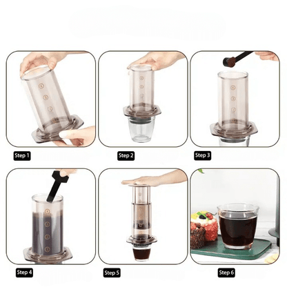 Cafetière Aeropress Portable en Plastique Design Compact 350ML - vue 2