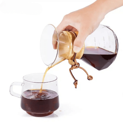 Cafetière Chemex en Verre Design Élégant 6 Tasses - vue 4