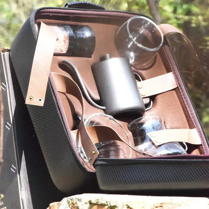 Cafetière de Voyage en Métal avec Verre de Service 600ML - vue 3