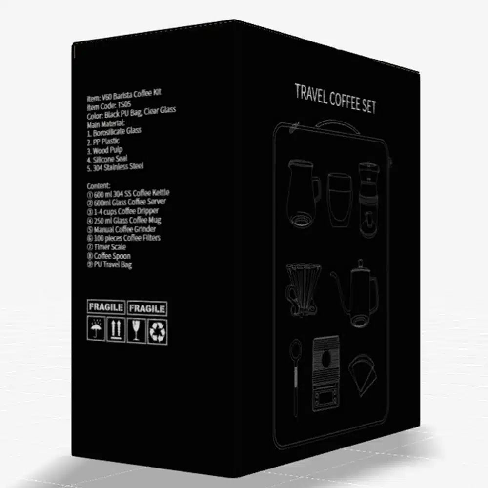 Cafetière de Voyage en Métal avec Verre de Service 600ML - vue 5