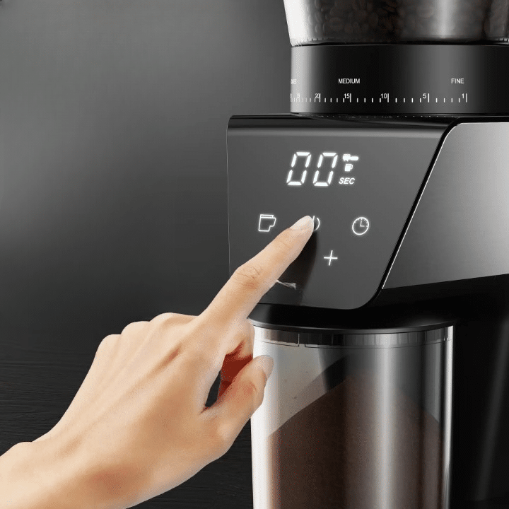 Cafetière Distributeur Automatique en Acier Inoxydable avec Moulin Intégré - vue 1