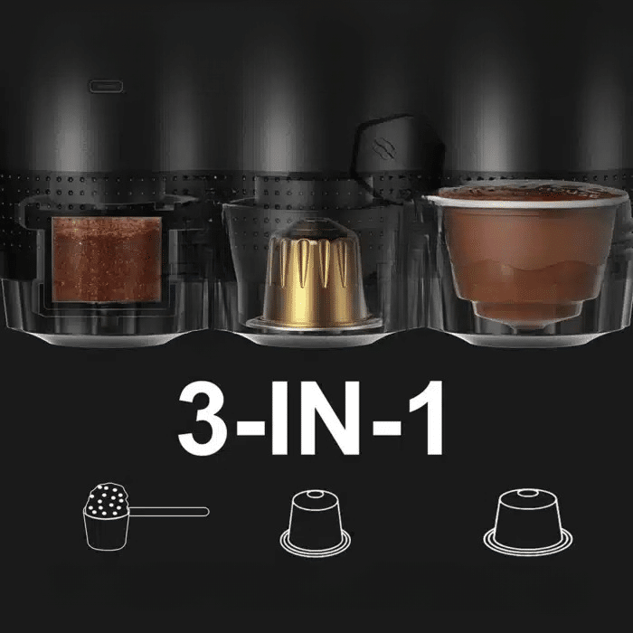 Cafetière Espresso Portable en Acier Inoxydable 250ML - vue 3